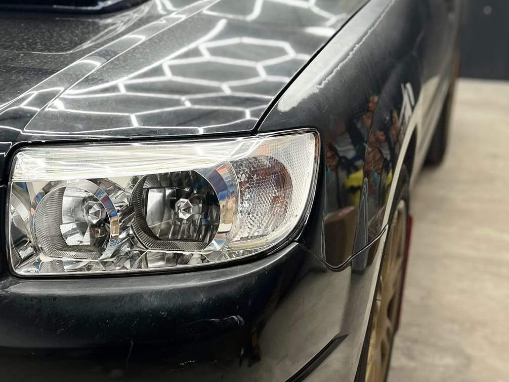 Subaru Forester după: sticla farului clară